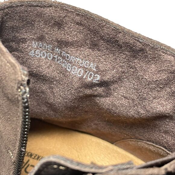 Papillio Birkenstock Ebba Suede Leather Wedge Ankle Boots Roast US 10 ER 41 NEW - Picture 9 of 12